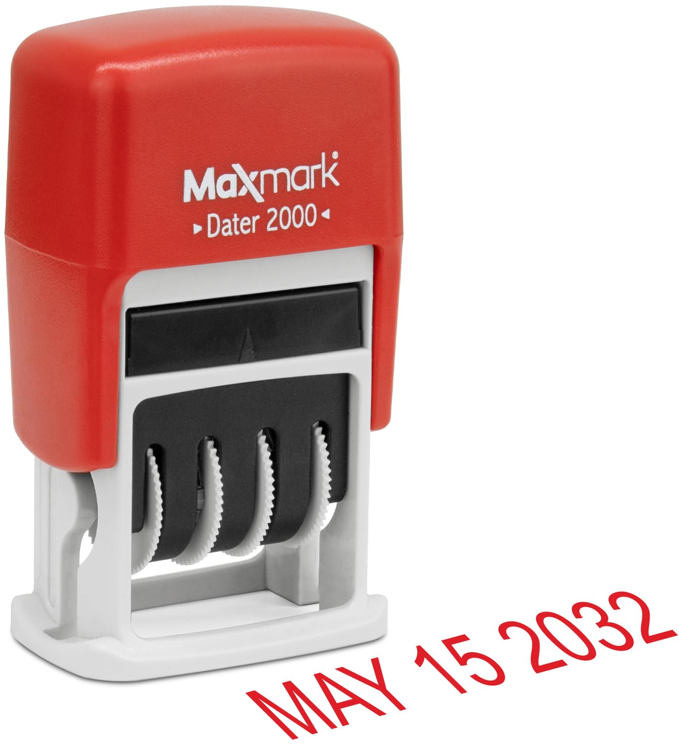MaxMark 2000 Dater Self Inking Date Stamp - Red
