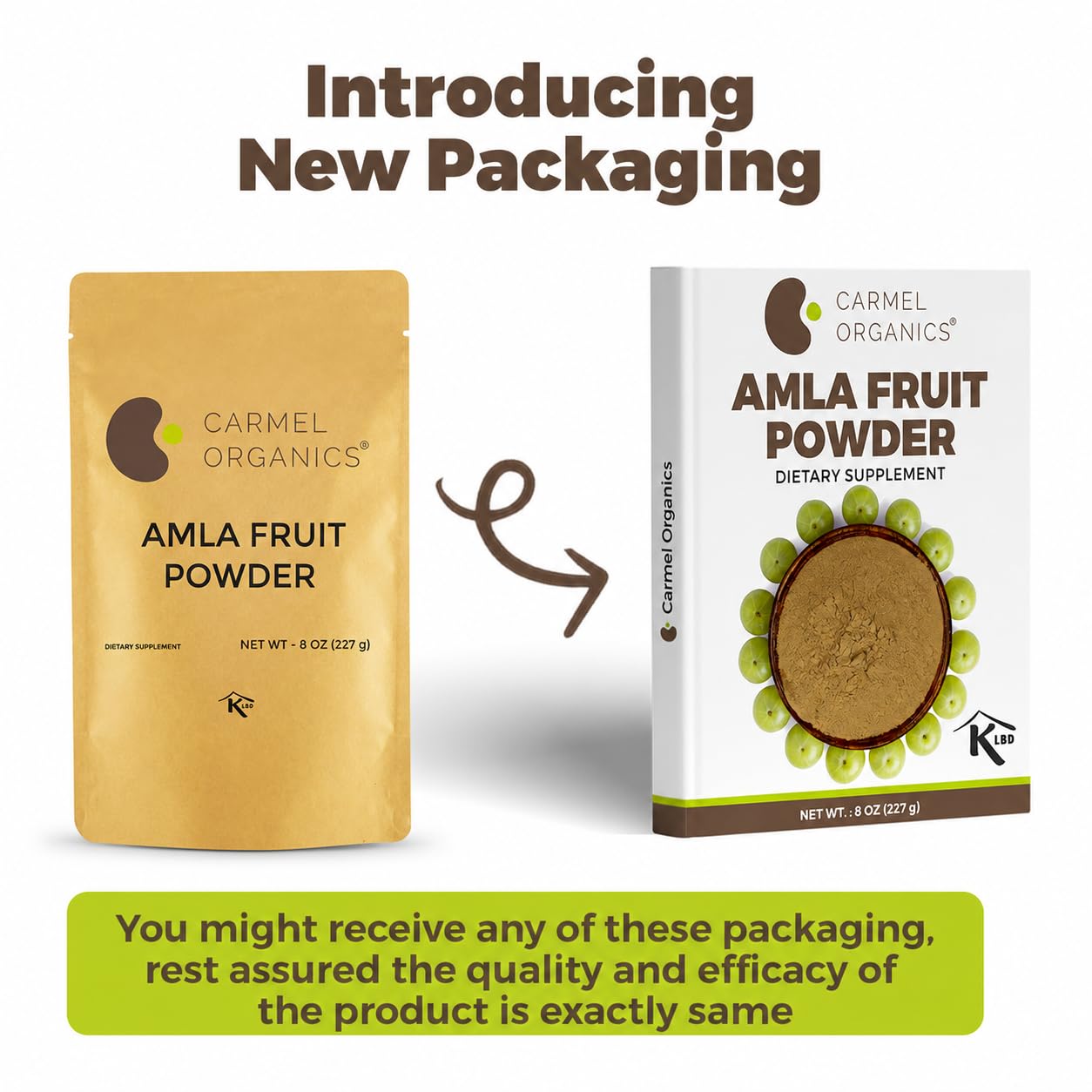 CARMEL ORGANICS Amla/Amlaki Fruit Powder 8 Ounces — Amazon image 2