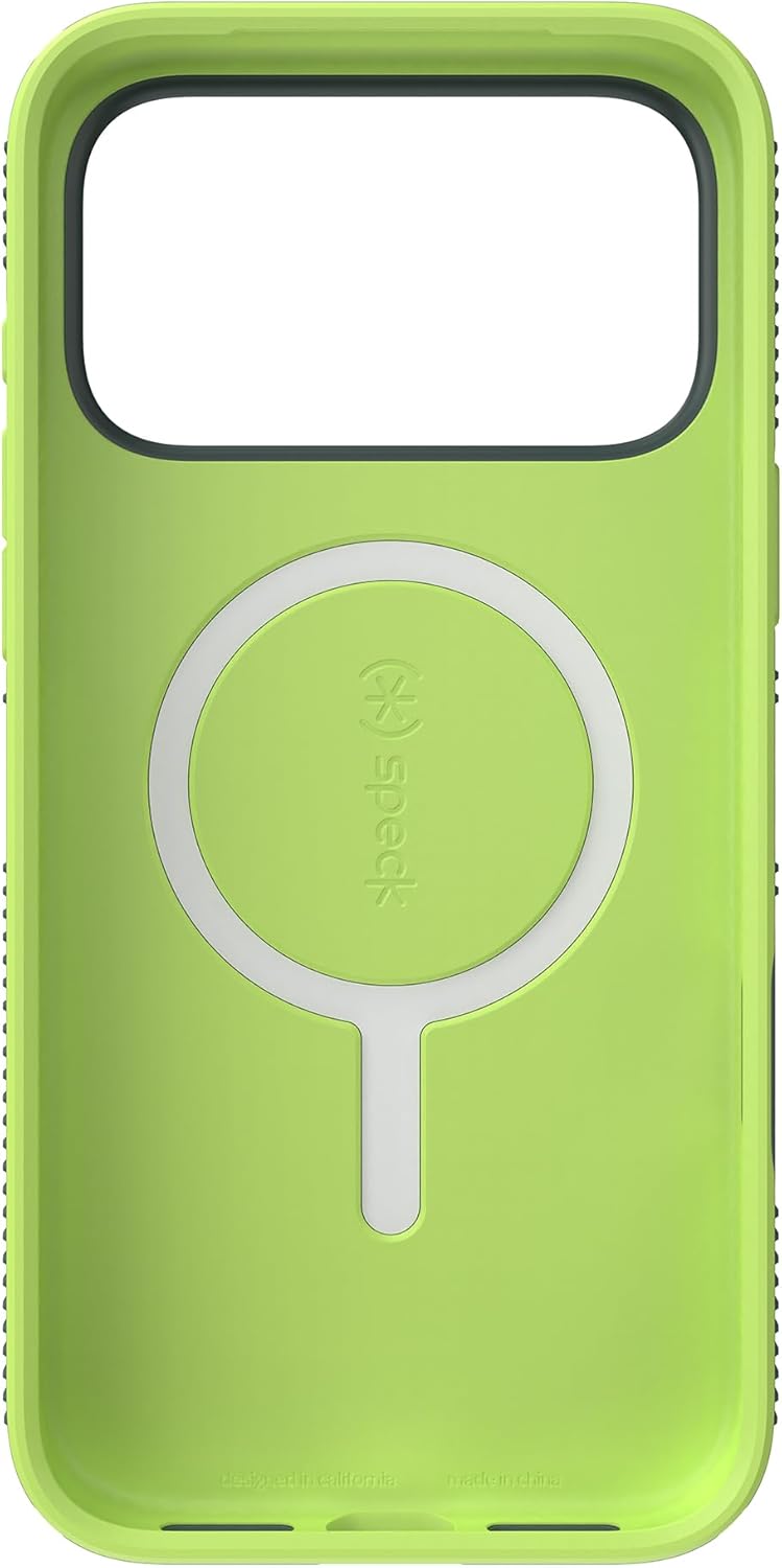 Speck CANDYSHELL Grip +MS Case for iPhone 17 Pro Max - NEO DRAB/Glow Green | Slim Protective Grip | Drop Protection | MagSafe Compatible - Image 10