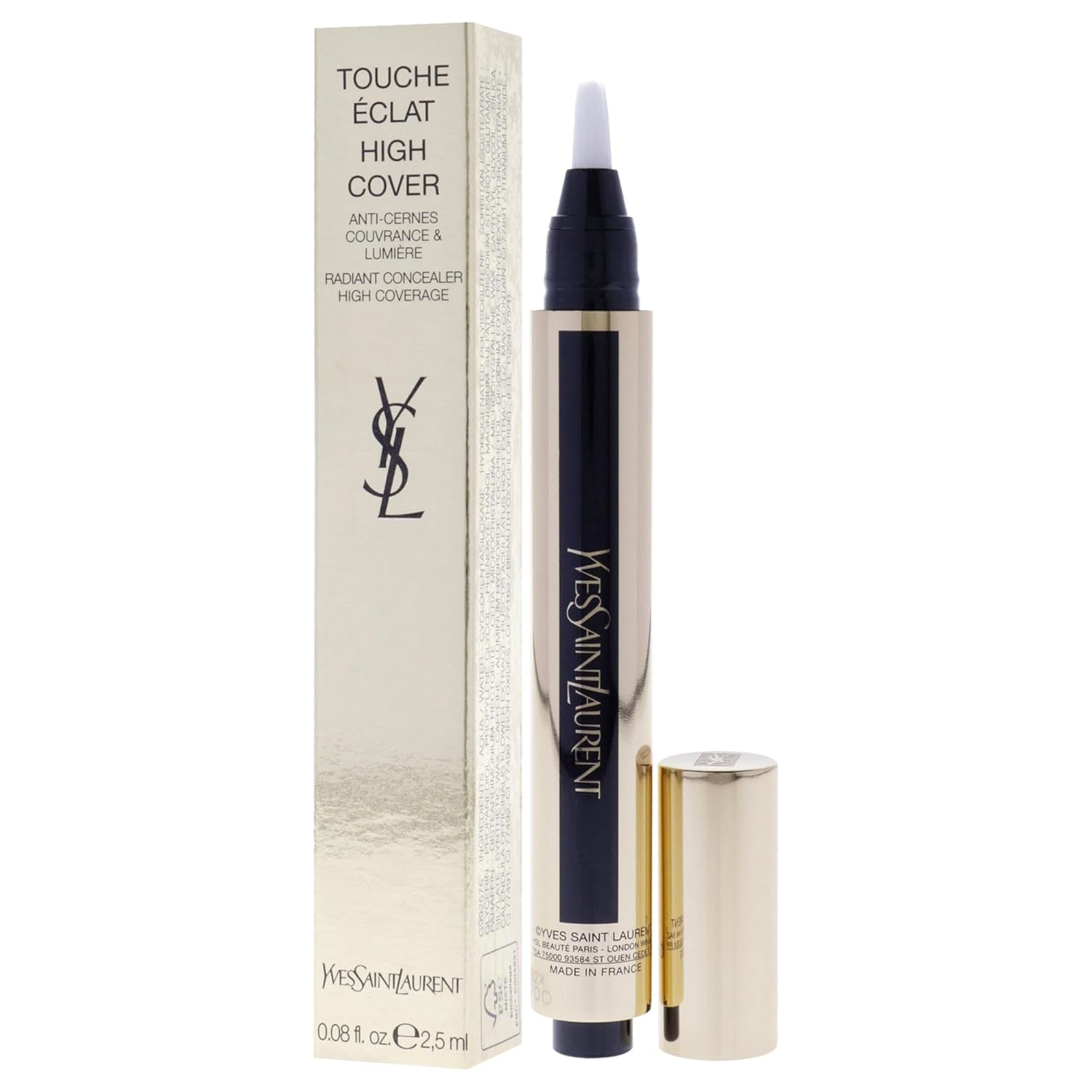Touche Eclat High Cover - 0.75 Sugar by Yves Saint Laurent for Women - 0.84 oz Concealer