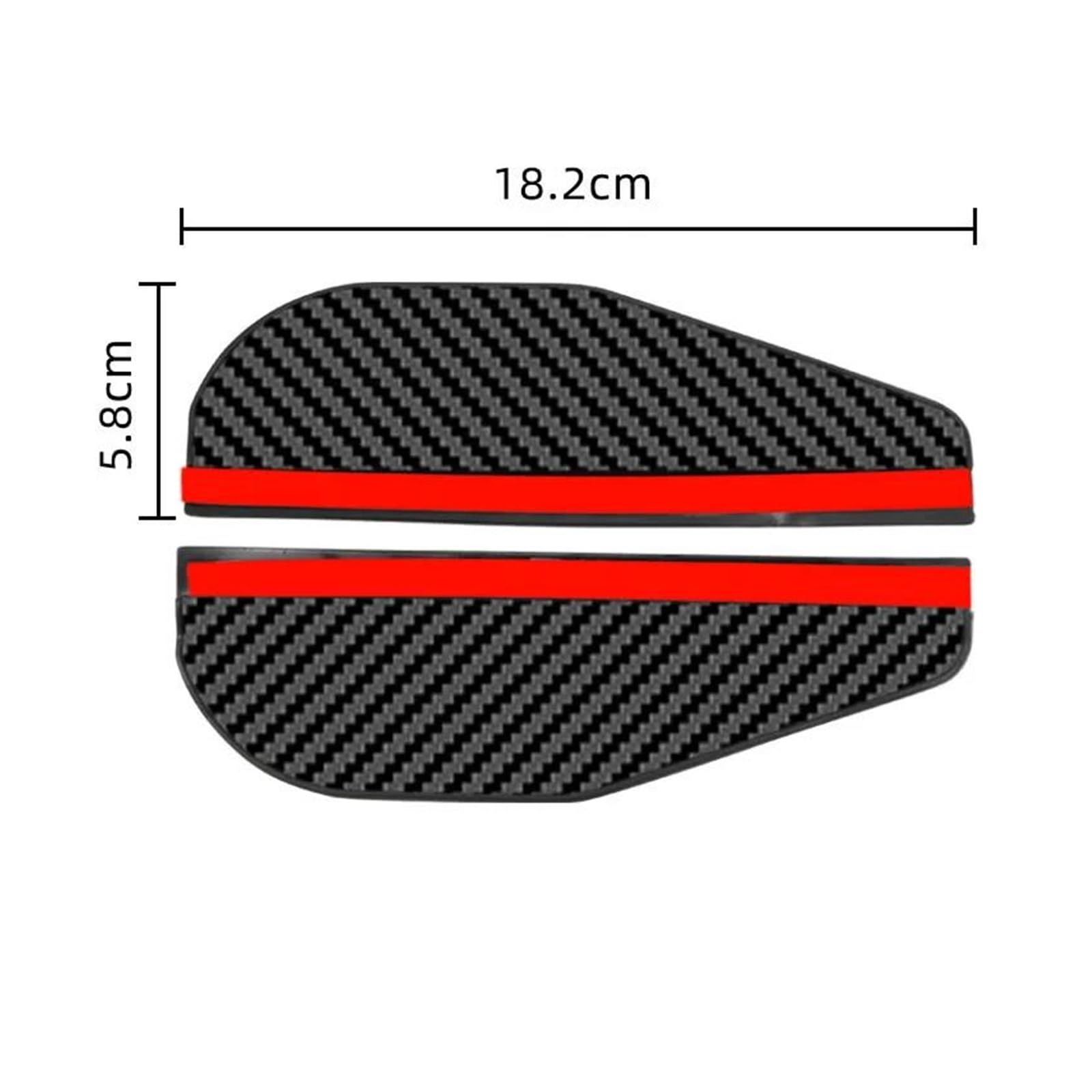Cubiertas Repuesto Para Retrovisores 2 Uds Espejo Retrovisor Para Coche Lluvia Ceja Fibra Carbono Parasol Cubierta Universal Auto Espejo Retrovisor Protector Contra La Lluvia