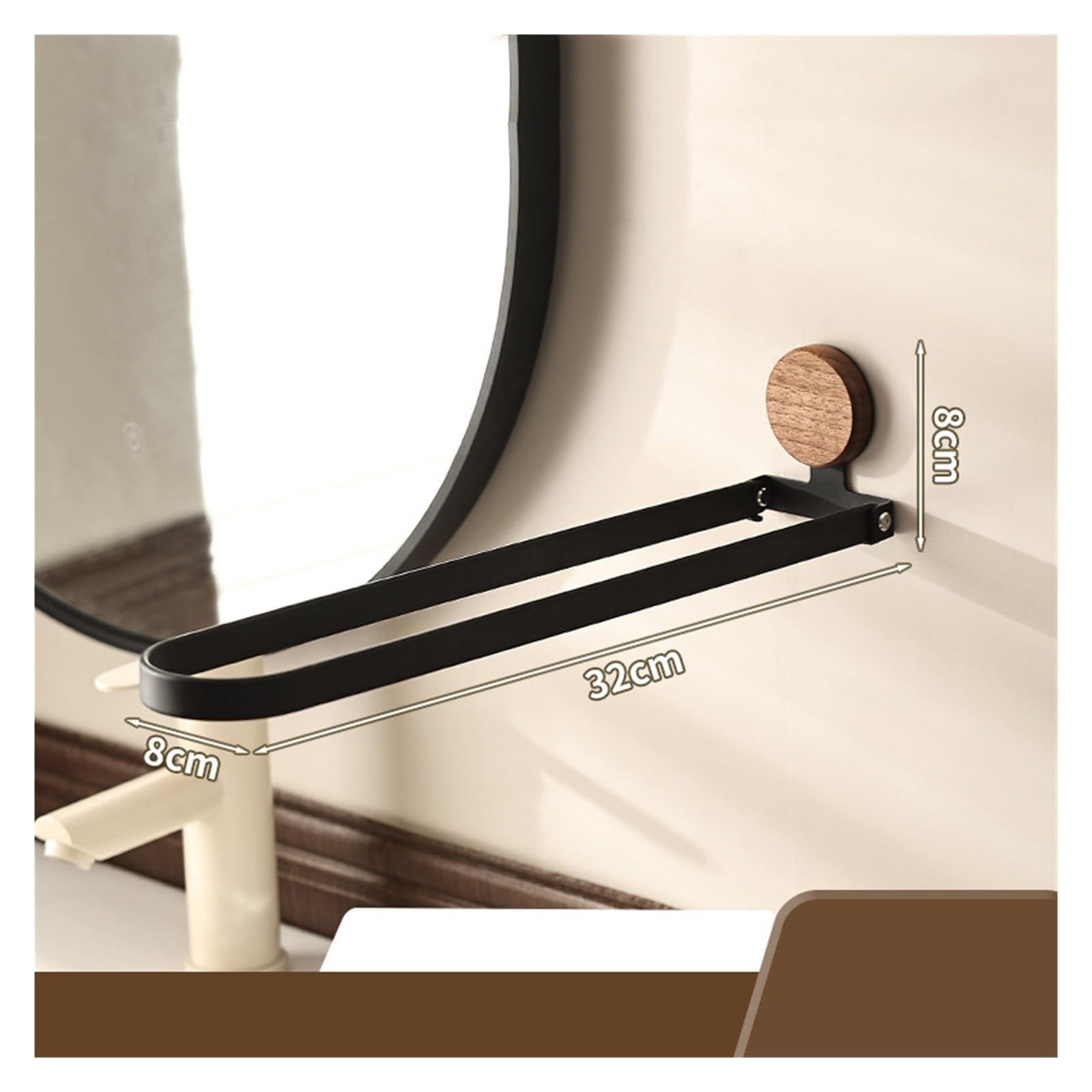 Toallero Plegable y toallero for baño