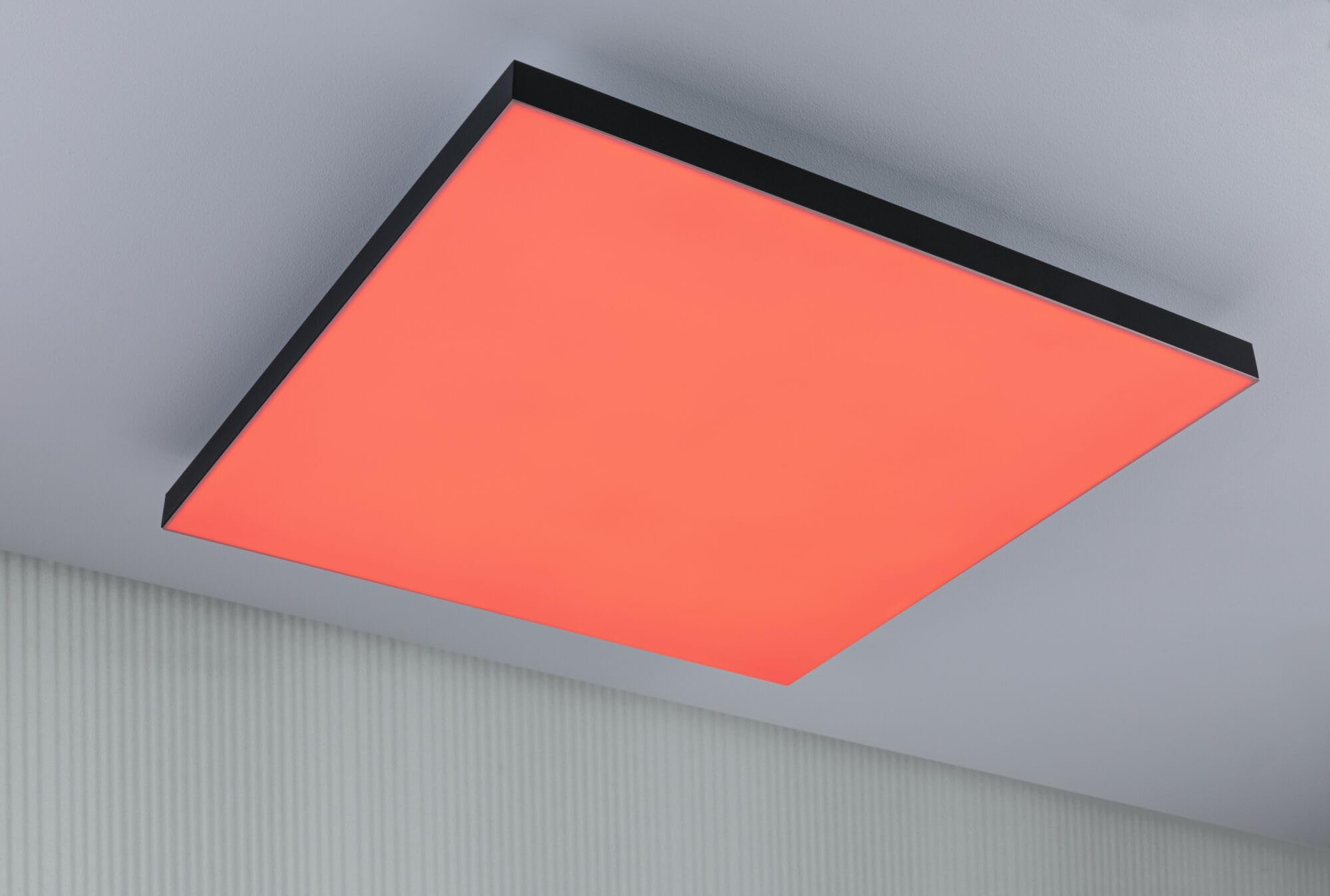 Paulmann 79913 LED Panel Loria Rainbow 595x595mm eckig incl. 1x31 W dimmbar dynamicRGBW Farbsteuerung Weiß matt Metall Deckenleuchte 3000 K