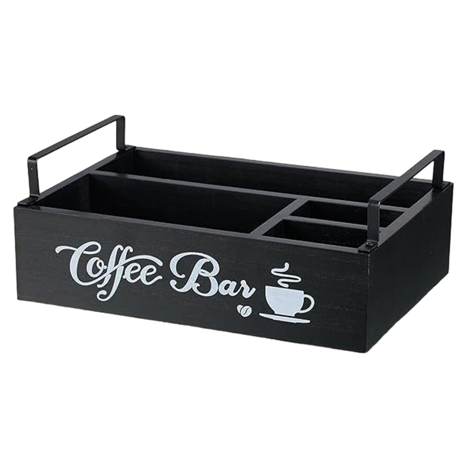 Générique Organizer für Kaffee-Caddies, für Theke, Gewürz-Service, Organizer für Barbedarf aus Holz für Zuhause, Ruheraum