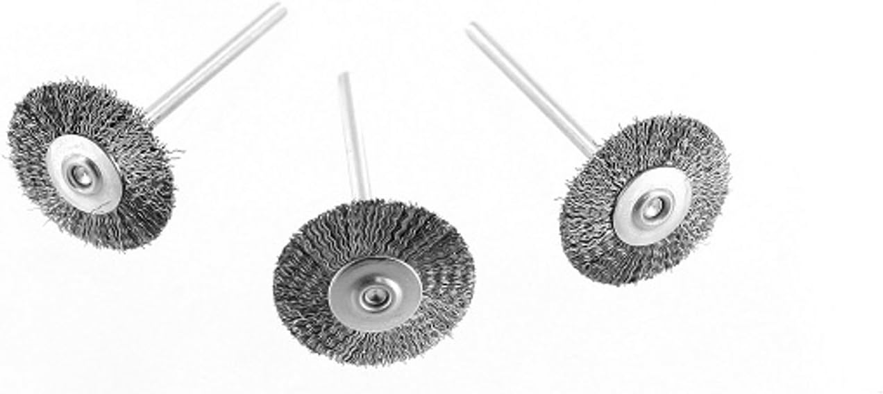 Rotacraft Steel Wheel Brushes, Pack of 3, Silver
