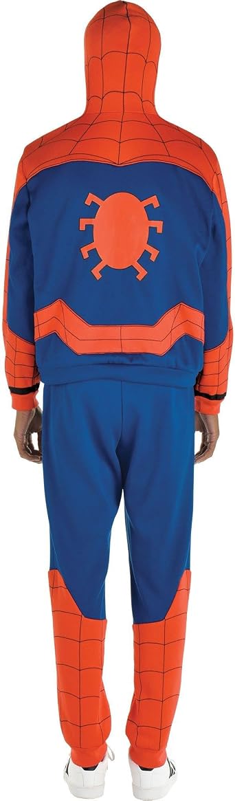 Party City Spider-Man Suit Costume for Men - Marvel Comics Superhero One-Piece Costume - Costumes for Halloween, Birthday Parties & Themed Events