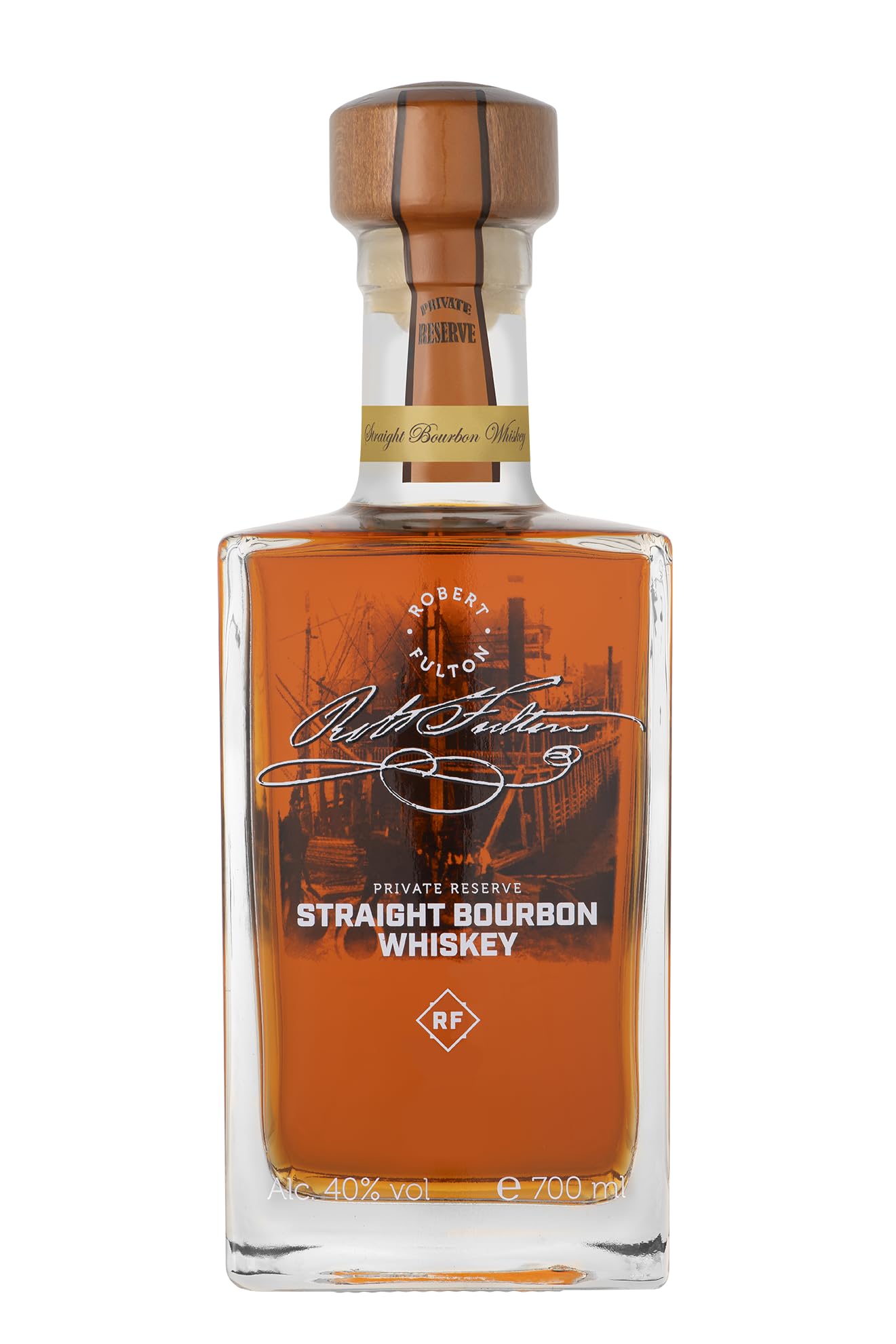 Robert Fulton Straight Bourbon Whiskey – American Whisky, 700 ml, 40% Vol.