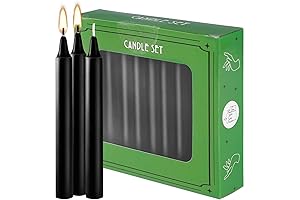 20 Pcs Unscented Black Mini Taper Candle: Versatile Candle Supplies for Diverse Occasions
