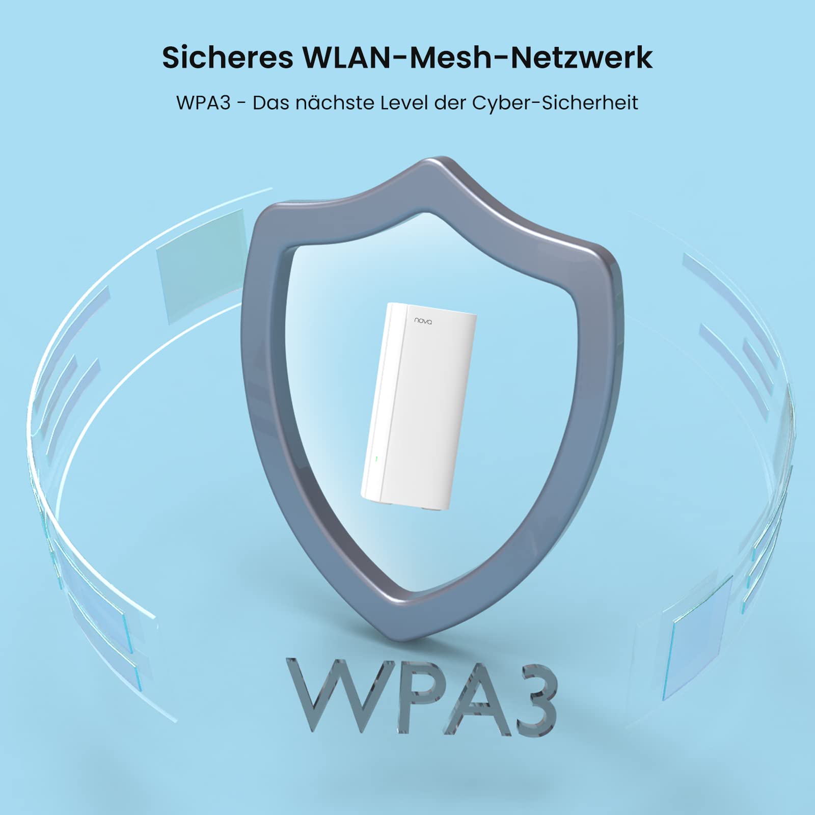Tenda Nova MX12 Mesh WLAN System -AX3000 Wi-Fi 6 Dualband Mesh Set - empfohlen für Häuser mit 1-2 Schlafzimmer - 6xGigabit Port - Ersetzt Router und Repeater - APP Steuerung - WPA3-2er Pack – Bild 7