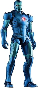 Hot Toys Iron Man Movie Masterpiece DIECAST 1/6 Scale Figure Iron Man Mark 3 Blue Stealth Edition