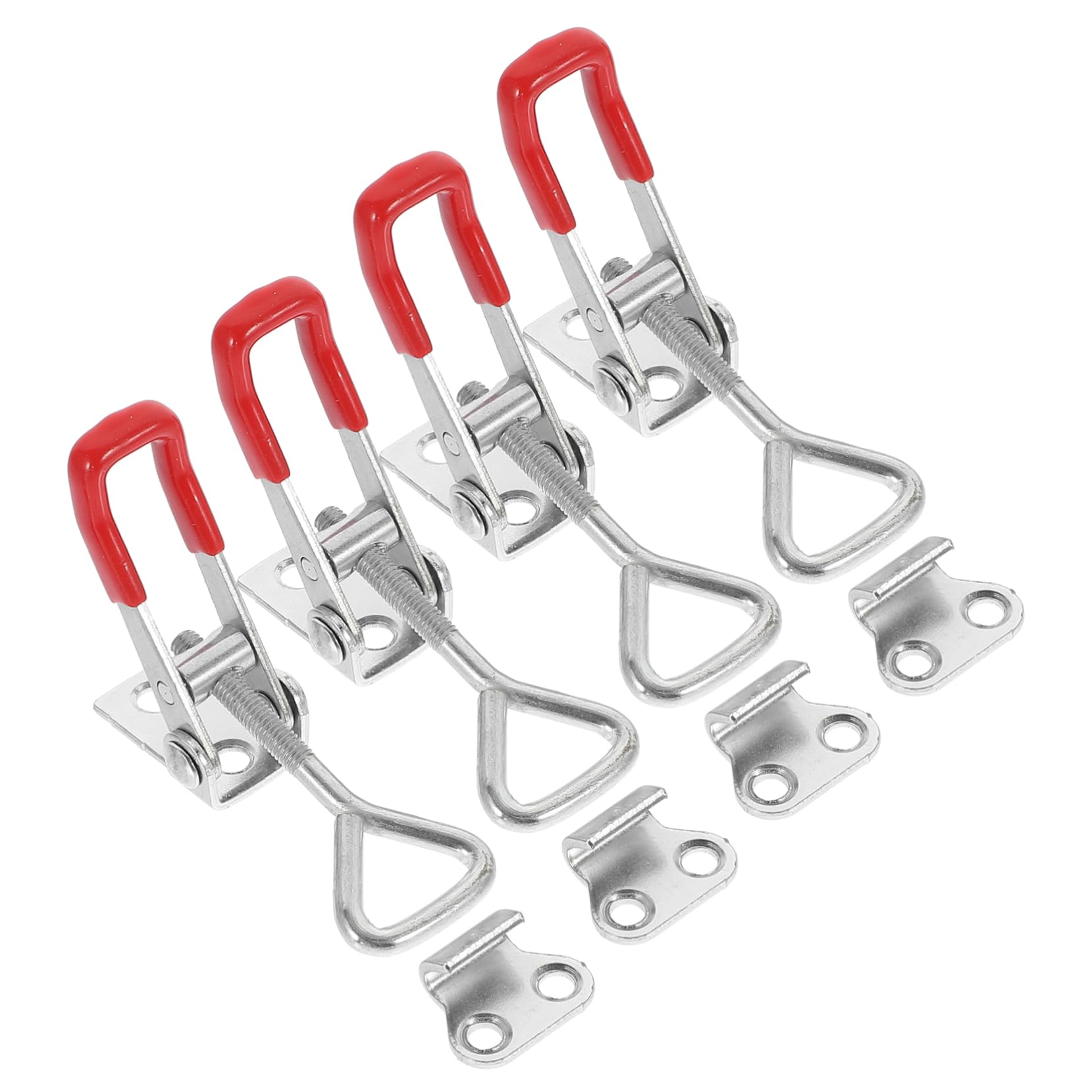 NAMOARLY 4pcs Latch Hasp Clamp Adjustable Toggle Clamp Latch Clamp Pull Latch Heavy Duty Toggle Latches Heavy Duty Toggle Clamp Toggle Clamp Latch Adjustable Toggle Latch Steel