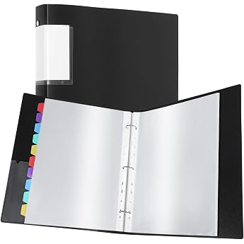 A4 Presentation Book with 60 Clear Pockets and 10 PP Dividers