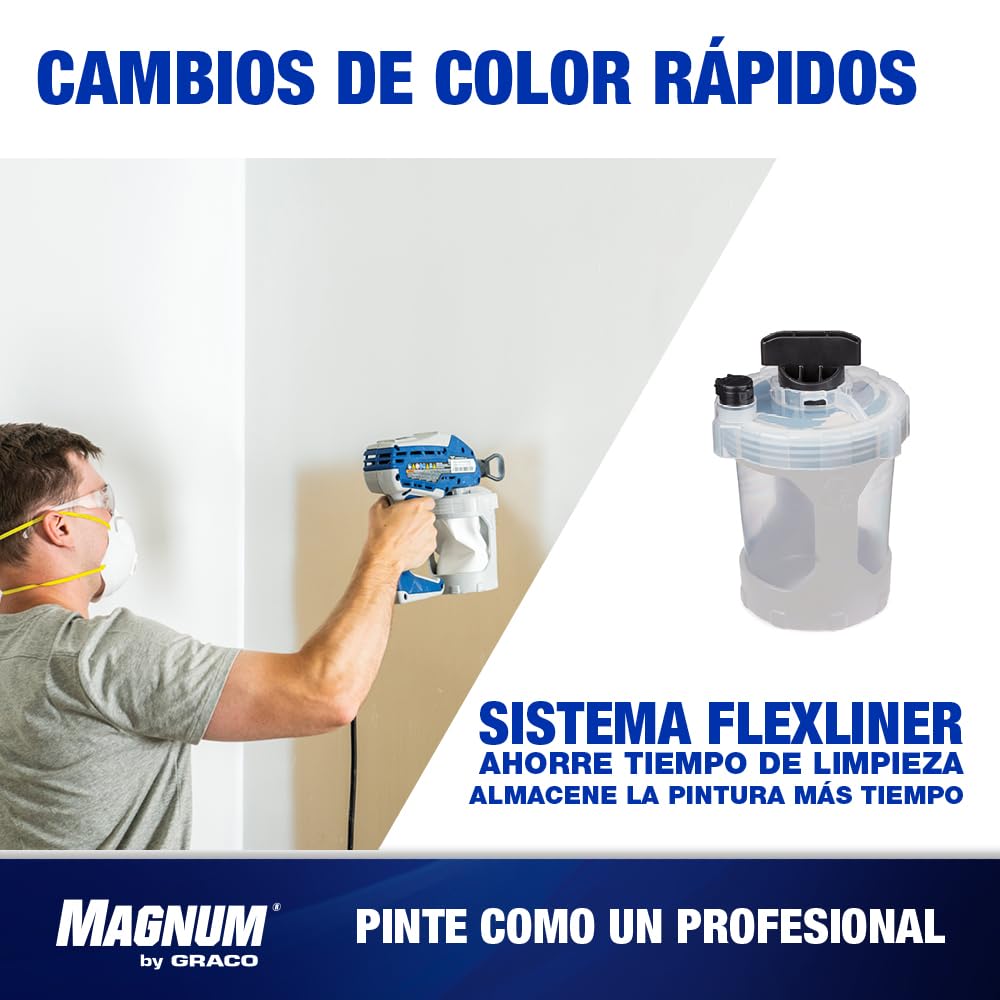Graco 17R821 Sistema FlexLiner, 1 litro - para pulverizadores de pintura portátiles de Magnum by Graco