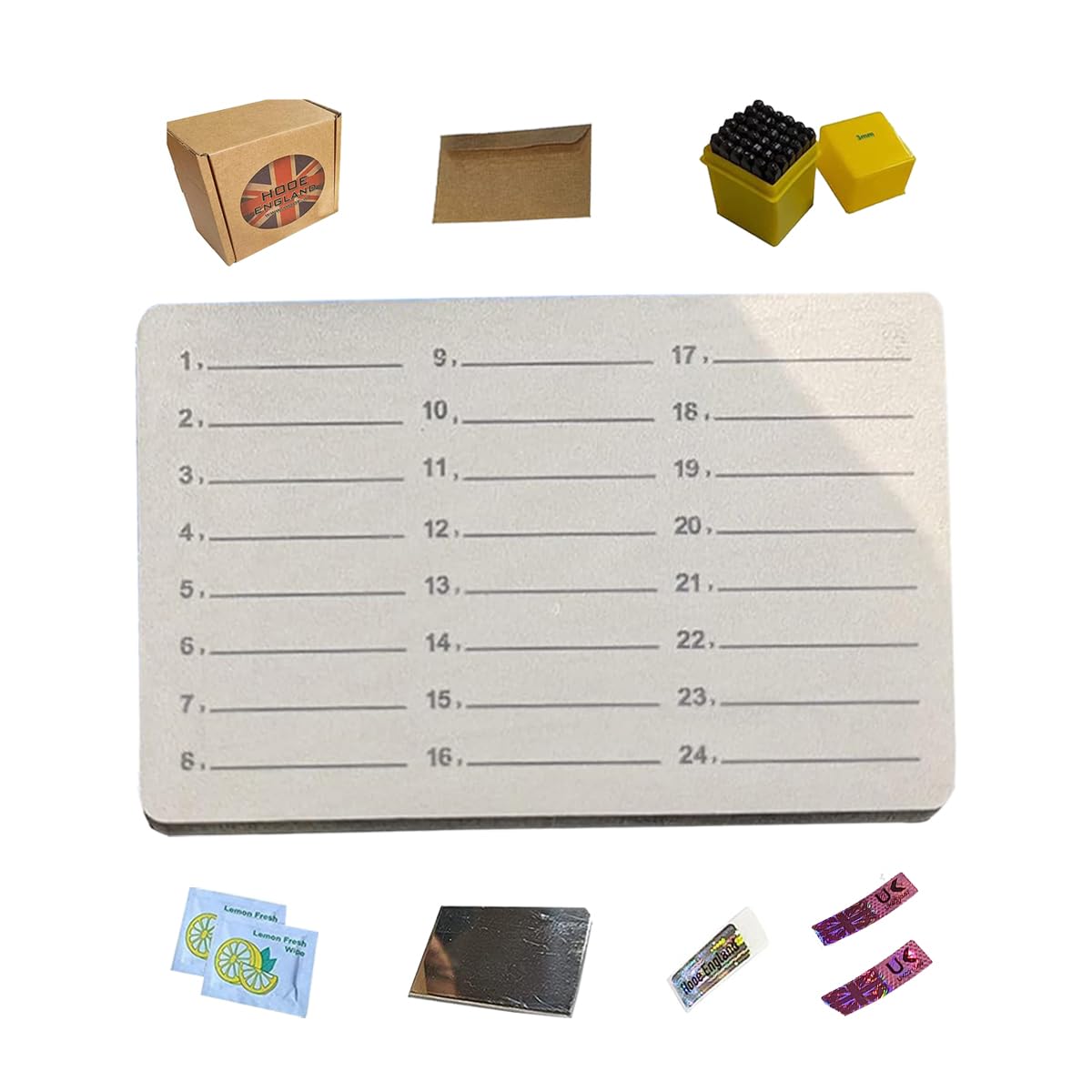Almacenamiento de semillas criptográficas en placa de titanio perforable de 4 mm 8