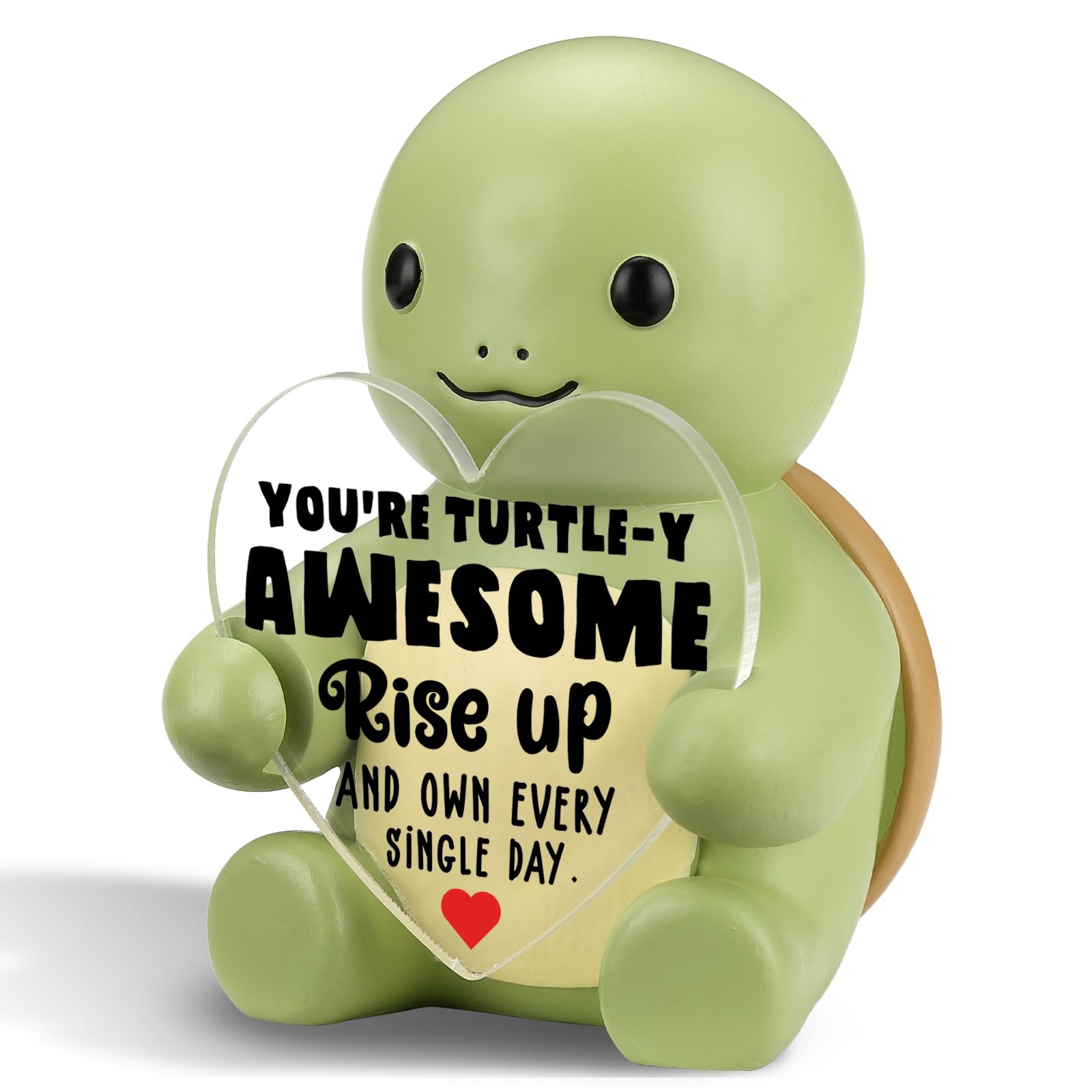 Statue de tortue d'encouragement vizuzi pour décorer un bureau ou une table de nuit