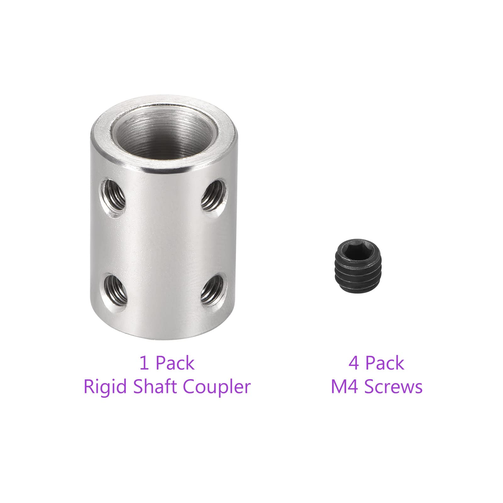 DMiotech 2er Pack Starre Wellenkupplung – 10-10 Mm Bohrung, Edelstahl, Für 3D-Drucker & CNC