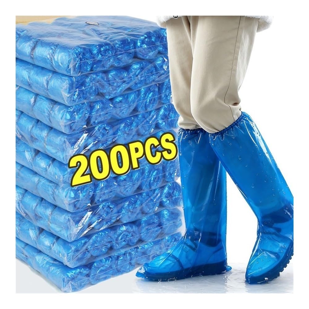 10-200pcs Lungo Monouso Scarpa Coperture Impermeabile Antiscivolo Pioggia Stivali Unisex