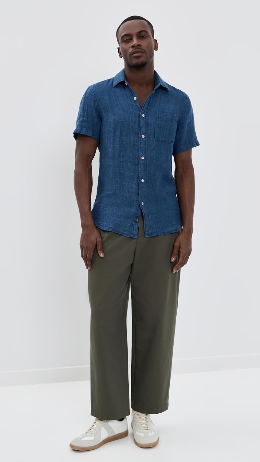 Faherty Men's Short Sleeve Palma Linen Shirt - Image 3