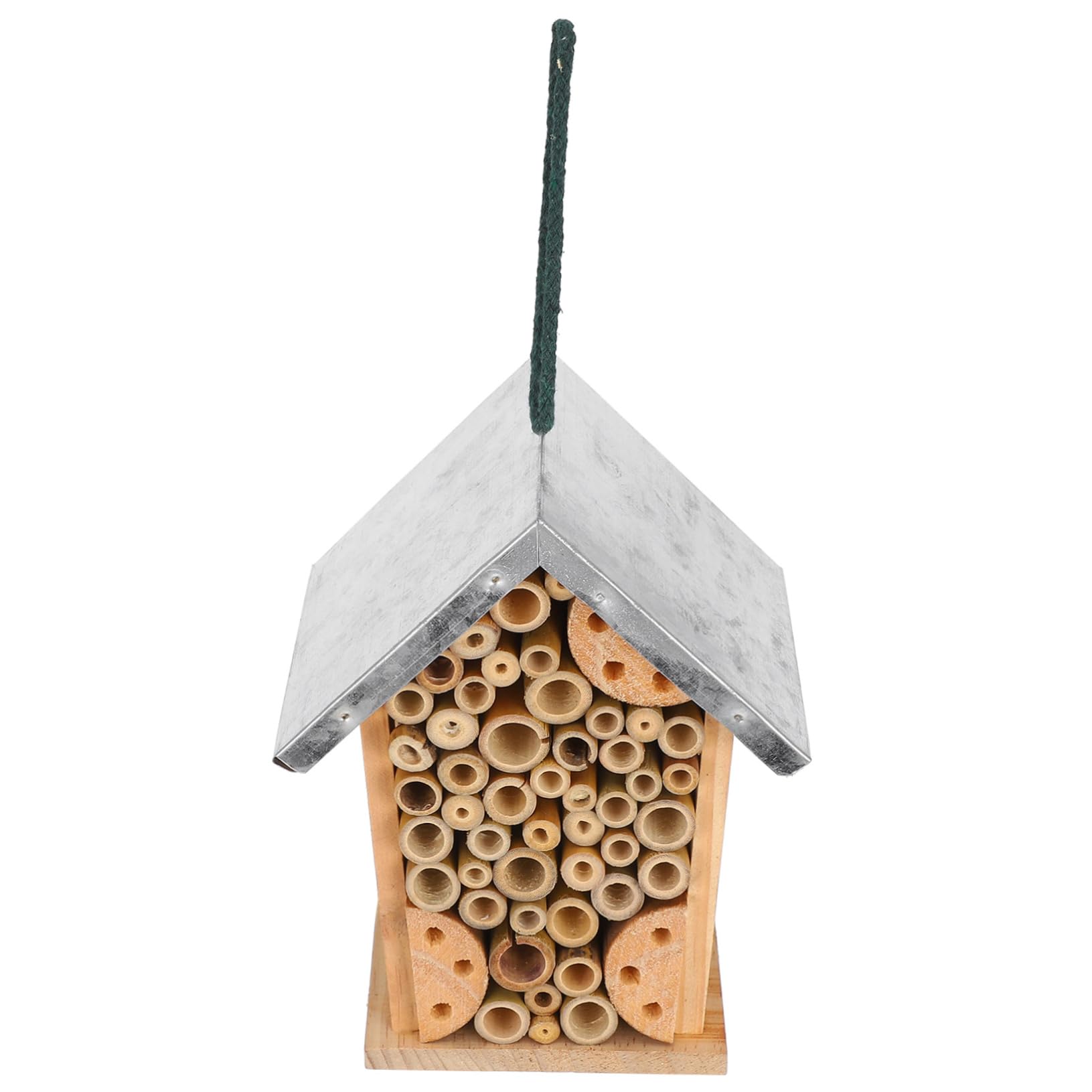 Milisten Hängendes Insektenhotel und Eisen Wetterfest Dekorativ für Garten und Außenbereich für Bienen und Schmetterlinge