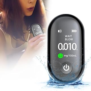 Breathalyzer for Alcohol,Non Contact Breathalyzers High Definition Screen,Alcohol Breathalyzers Tester with Rechargeable,Portable Breathalyzer Keychain