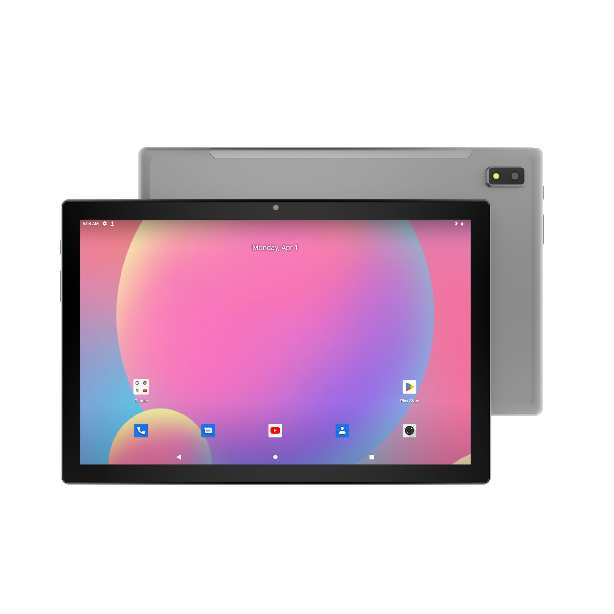 DOMO Slate SLP9 4G Tablet PC, 6765 10.1-Inch LCD, 4GB RAM, 64GB Storage, Glass Touch Screen, Volte, Dual SIM Slots, Octa Core CPU, GPS, Bluetooth (Grey)