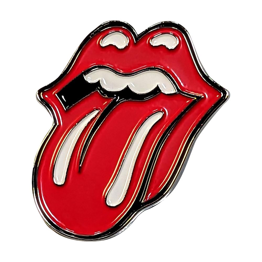 The Rolling Stones Classic Tongue - Insignia grande (tamaño único)