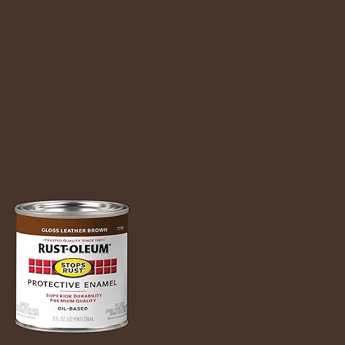 Miniatura 120 de Rust-Oleum 7770502-2PK - Pintura anti-óxido para aplicación con brocha, cuarto de galón (paquete de 2), almendra brillante, 2 latas