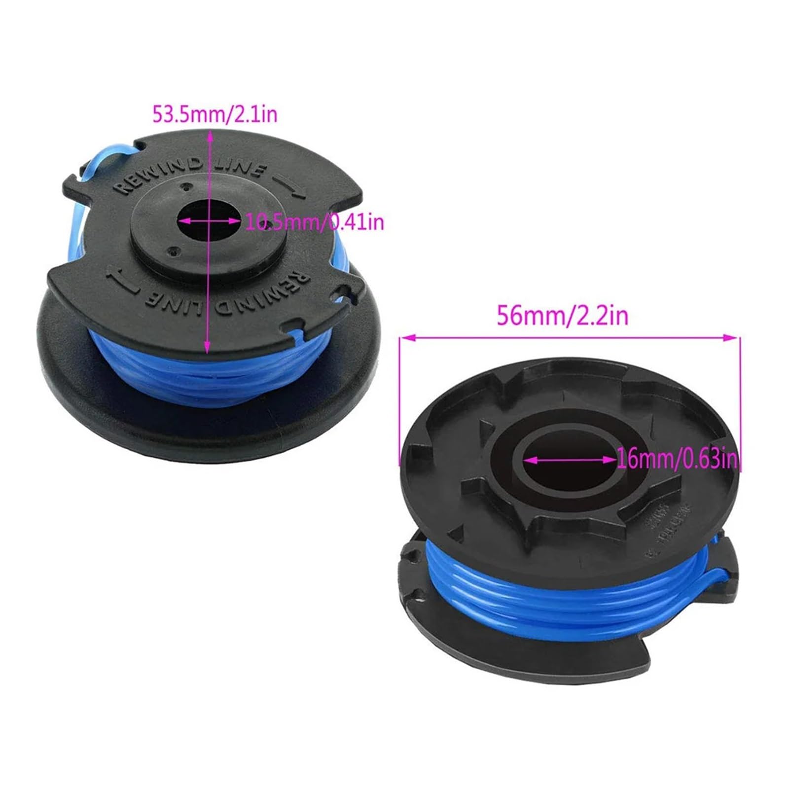 Podkaszarka żyłkowa zamiennik nasadki szpuli dla One Plus AC14RL3A 18V 24V 40V 11Ft automatyczne podawanie akumulatorowa szpula chwastów(Spool and cap)