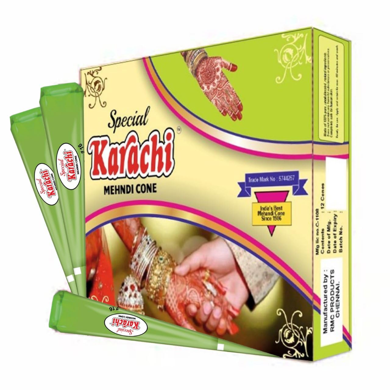 Buy Special Karachi Mehendi Cones For Hand Natural Mehndi Cones For