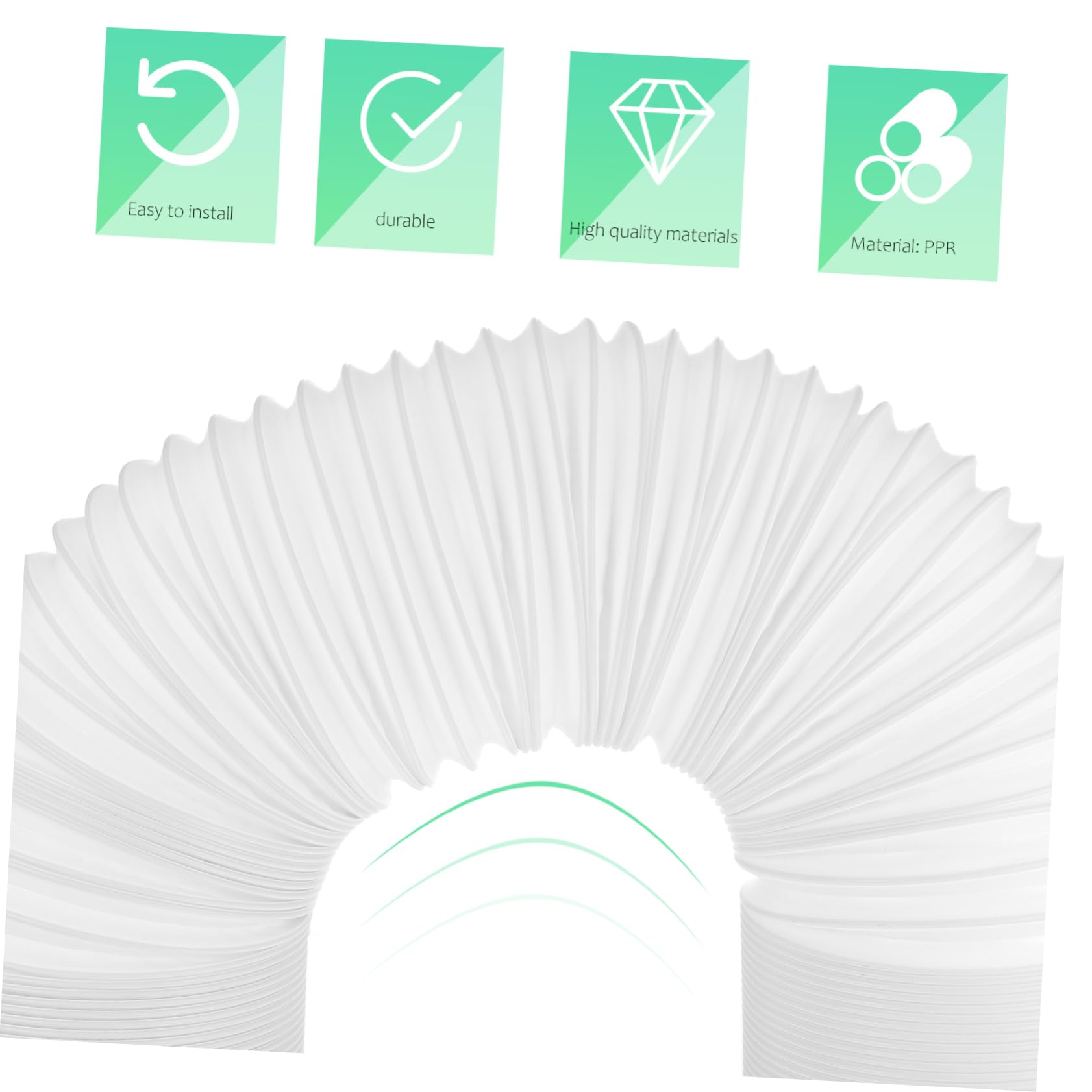 Tubo Flessibile Scarico per Condizionatori Guaina per Estensibile Compatibile con Modelli per Uso e Ufficio