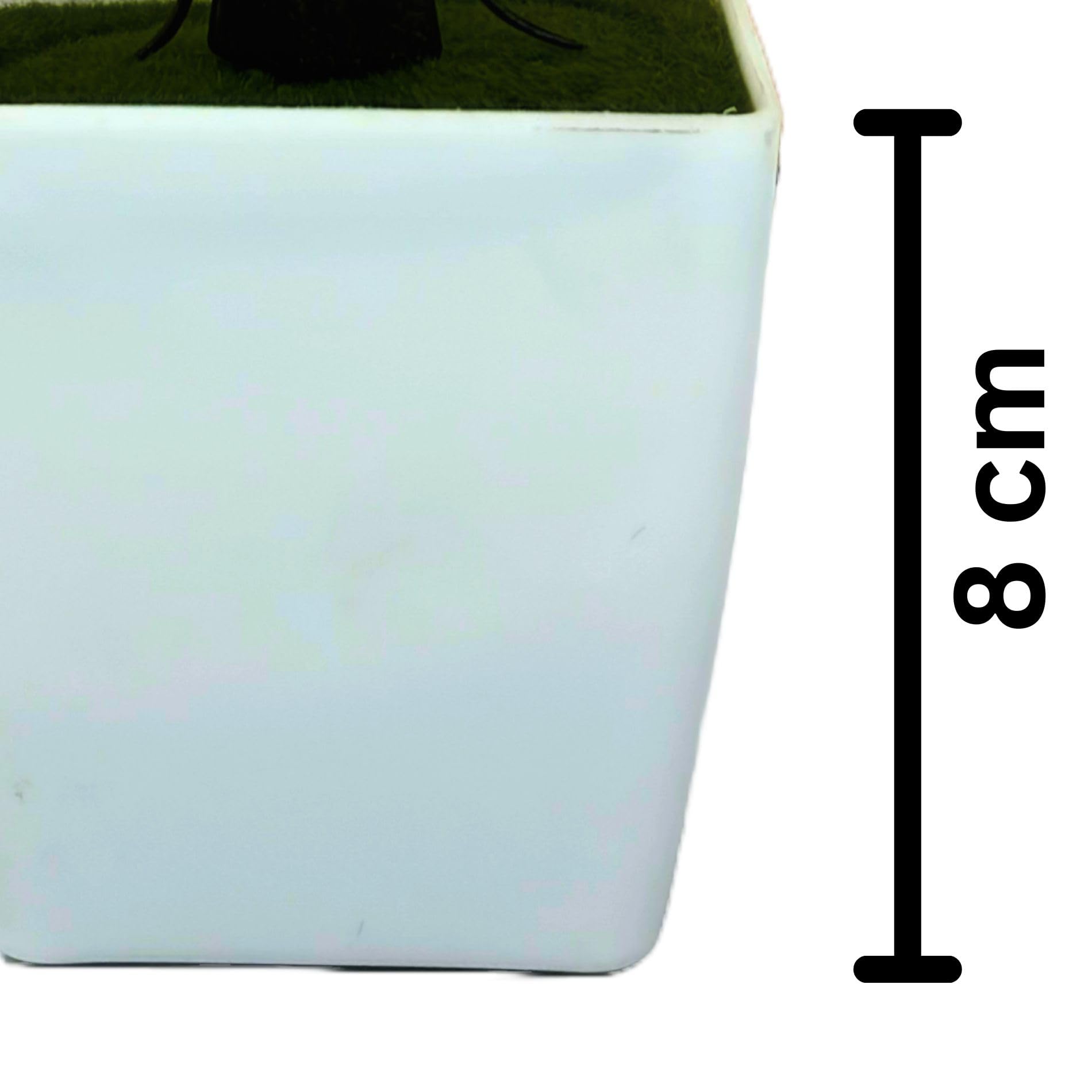 Dekorly Artificial Plant with Plastic Pot (Green, 1 Piece) - Image 6 thumbnail
