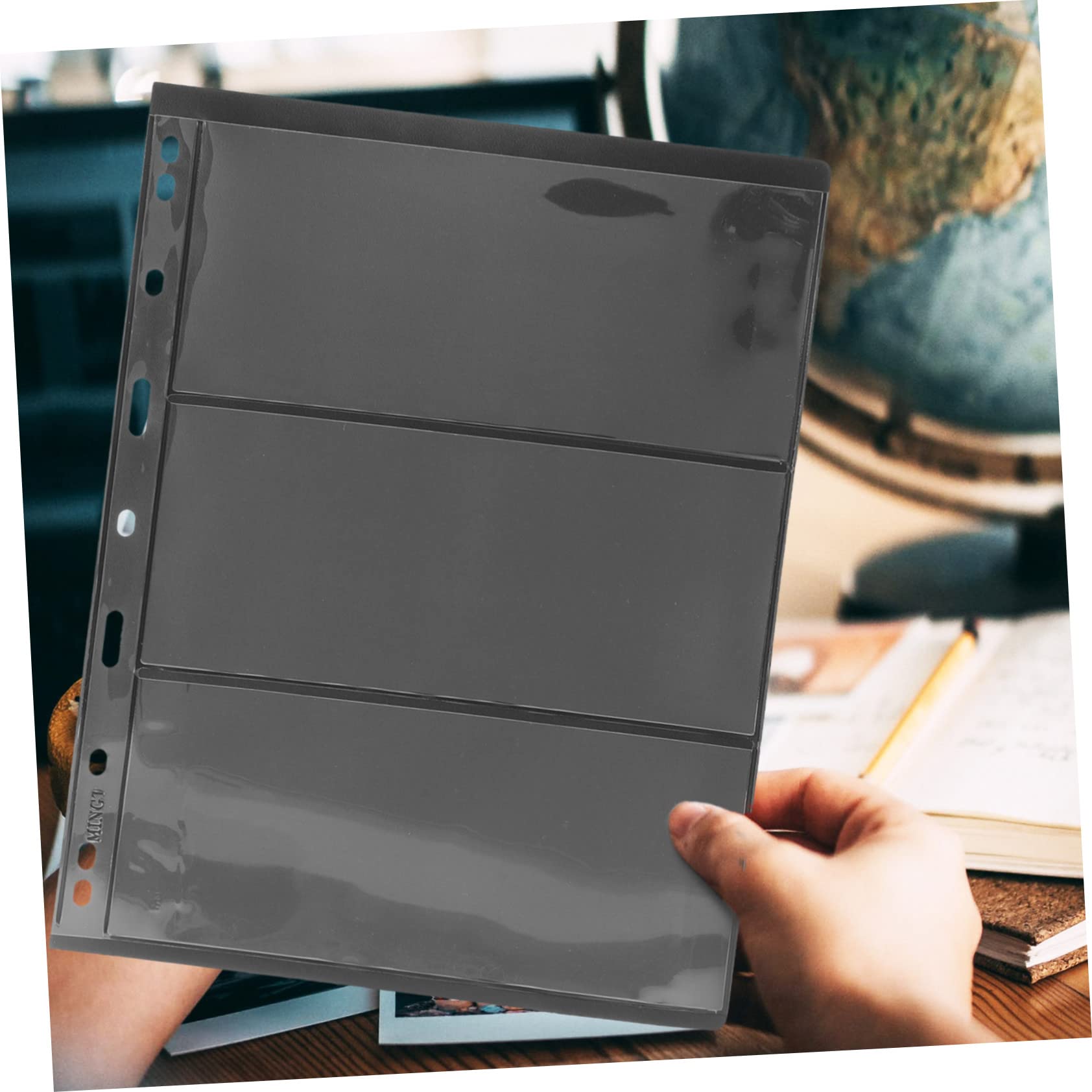 Hohopeti 10fogli Raccoglitore Scatola Espandibile in Pvc Di Libro Di Francobolli Mobili Per Collezionisti Porta Francobolli Trasparente Riutilizzabile e Cancellabile Tasca Porta
