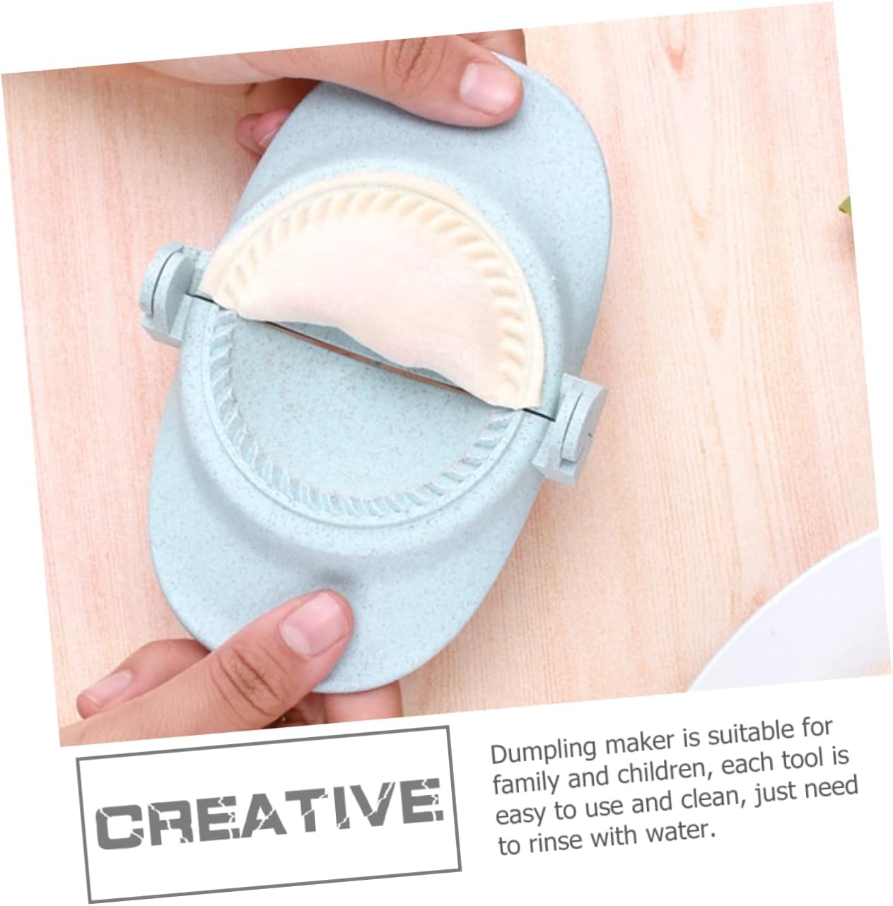 YARNOW 4sets Dumpling Maker Kit Molds and Cutter and Includes Filling Spoon for Dumplings and Empanadas Easy to Use Kitchen Tool