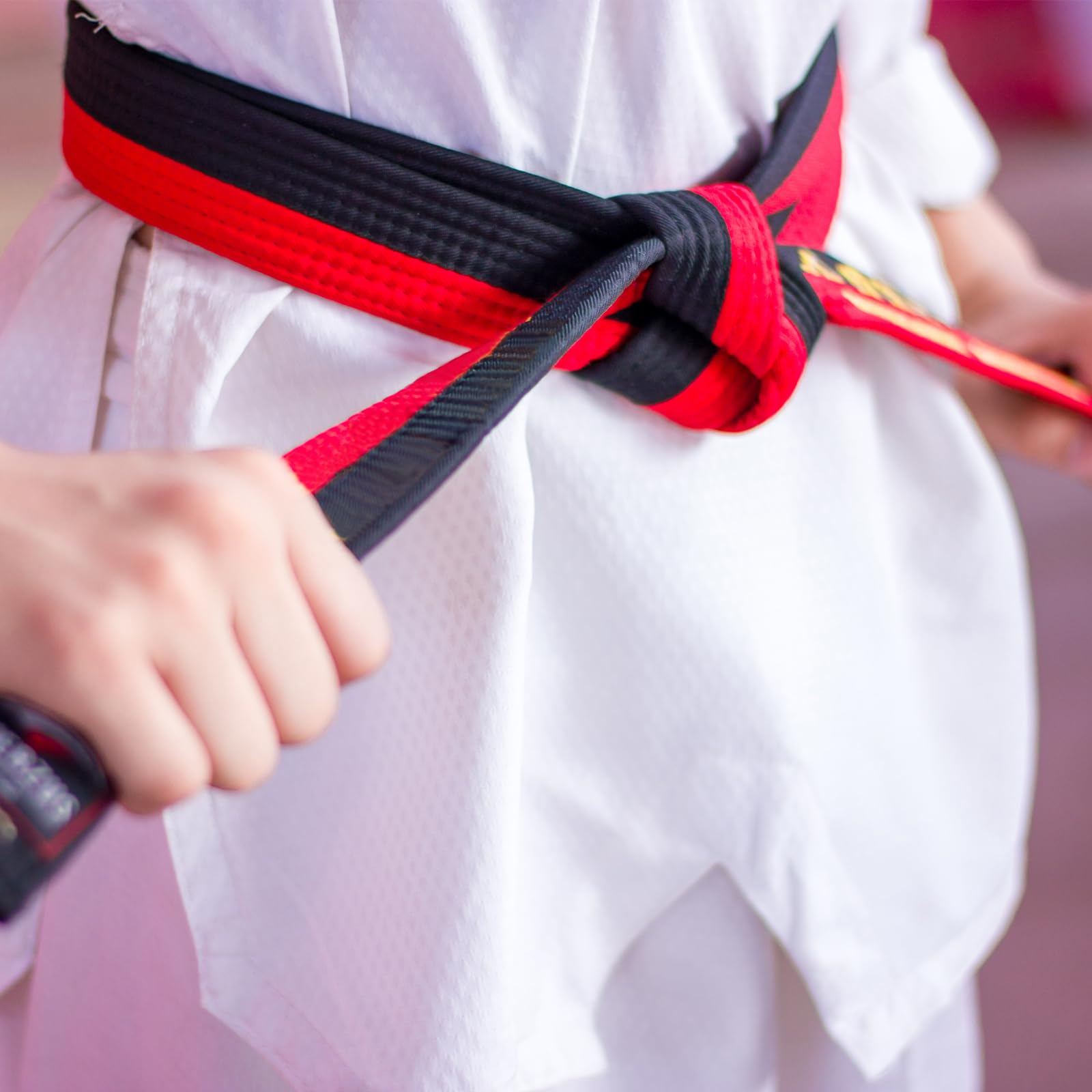 PATIKIL Taekwondo kolorowy pasek rankingowy, 3 szt., 4 cm x 180 cm, 2 m, poliestrowe paski do sztuk walki, judo karate, do trenera, praktyki dydaktycznej, biały i żółty