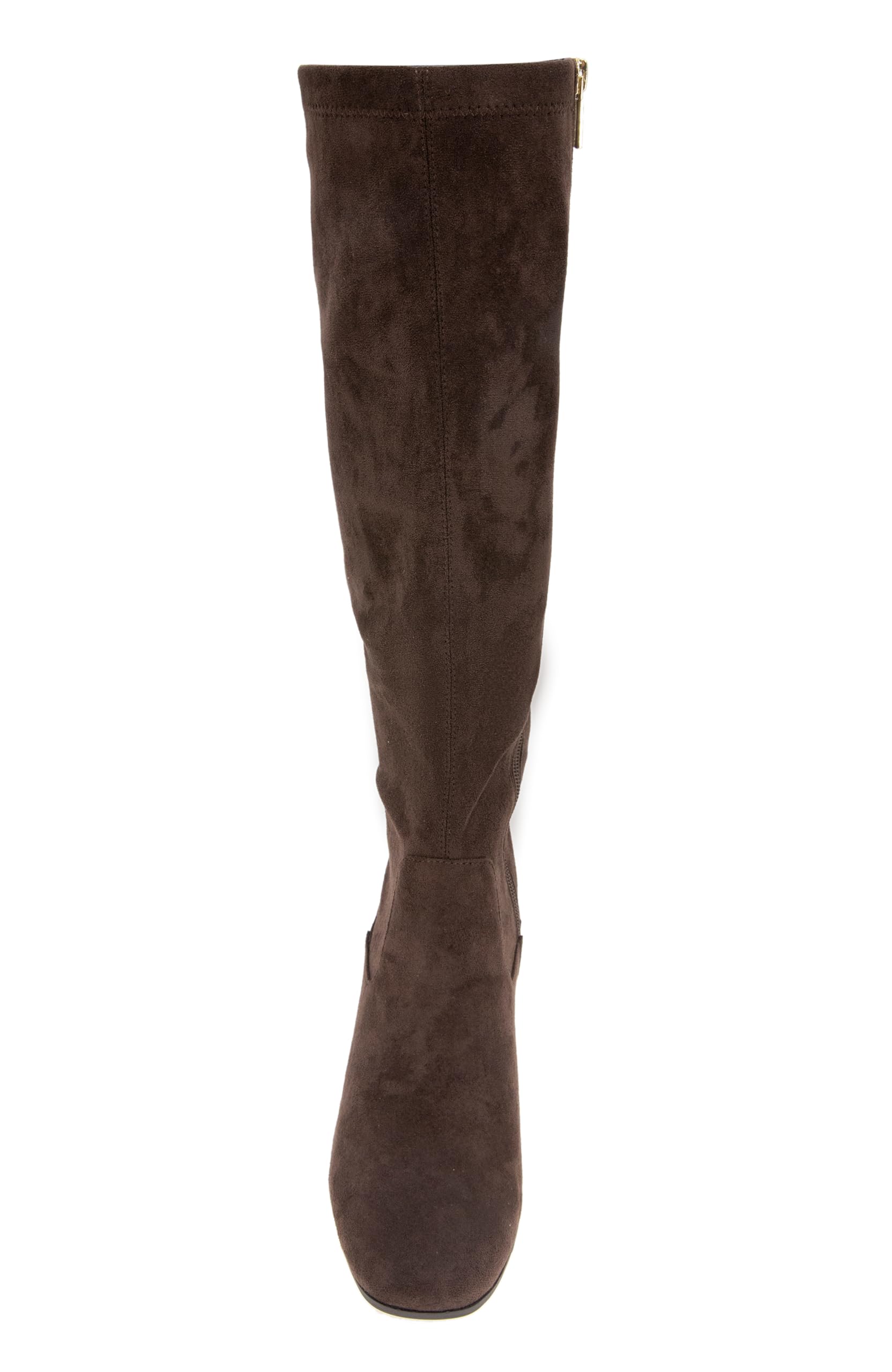 Kenneth Cole REACTION Damen Rida Stretch Boot Wide Calf, Schokolade, 35 EU