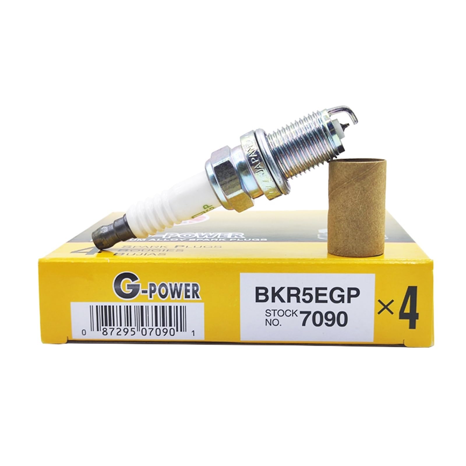 4 Pezzi Candela di accensione per Auto BKR5EGP 7090, per Mazda, per Mitsubishi, per Infiniti, per Isuzu