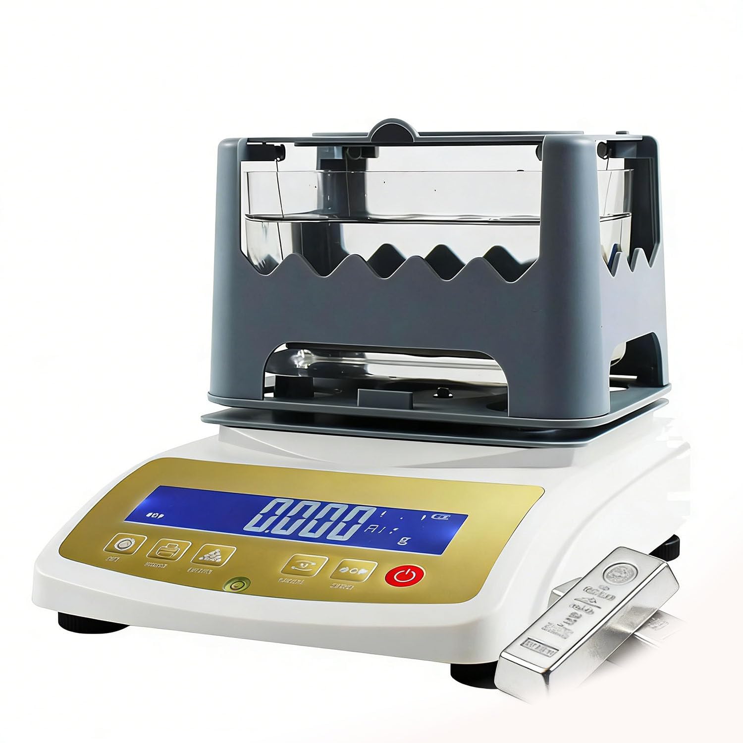 Testeur Numérique de Pureté d’Or,Densimètre pour Métaux Précieux,Haute Précision 0,001 g/cm3,Détection Authentification Or,Argent,Platine,Palladium,Écran LCD XF3203K