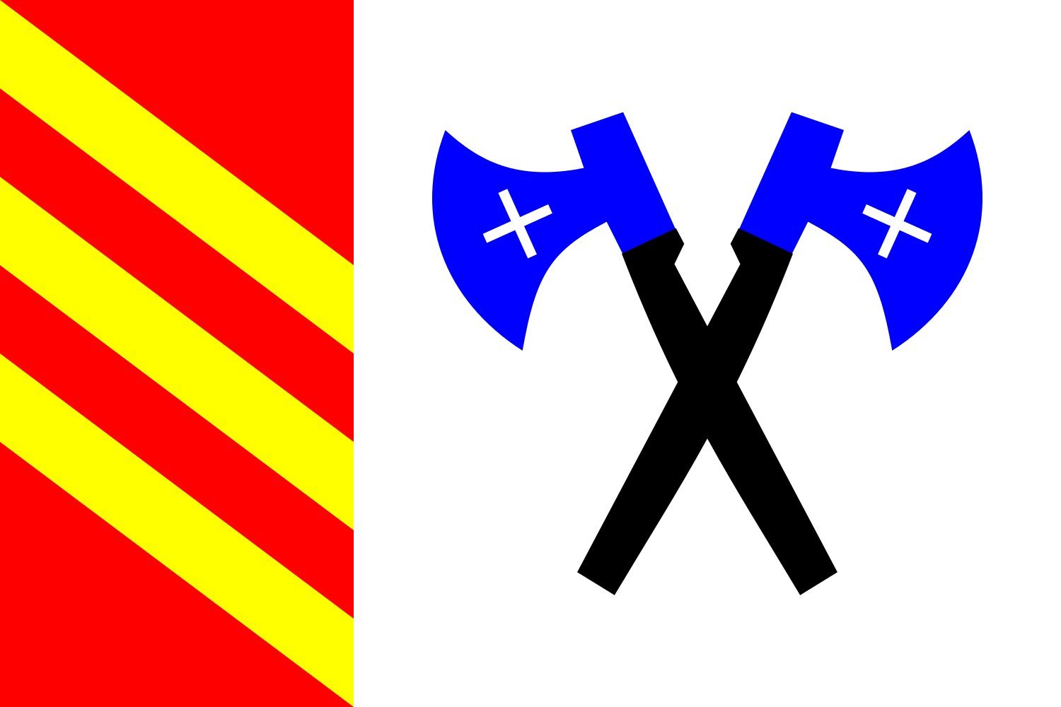 Drapeau Křižanovice u Vyškova grand format pour vos célébrations et événements