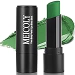 MEICOLY Green Eye Black Stick,Waterproof Eye Black Baseball Softball Football Lacrosse,Camo Witch Green Face Paint,Face Body Paint Stick for Halloween SFX Cosplay Hulk Makeup