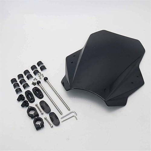 Parabrisas de motocicleta compatible con Kawasaki VERSYS 650 1000 X300 Vulcan S Z400 Z125 (color negro) disponible en Yaxa Peru