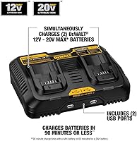 Vista 3 de DEWALT DCB102 estación de carga de 12V