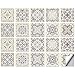 20 pegatinas de azulejos autoadhesivas de Mosaico, azulejos de pared impermeables, papel de azulejos, bricolaje, para decoración de casa, cocina, cuarto de baño, 15 x 15 cm