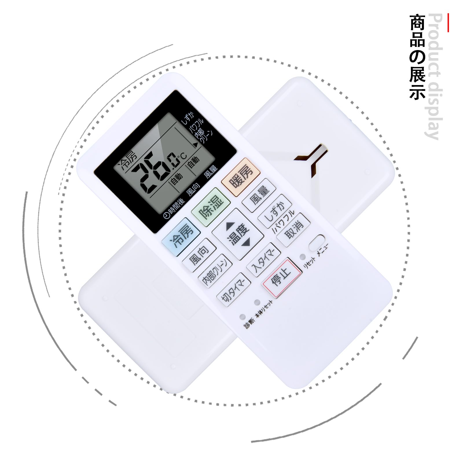 Amazon.co.jp: CLVIZCXOM エアコンリモコン ACXA75C13980 