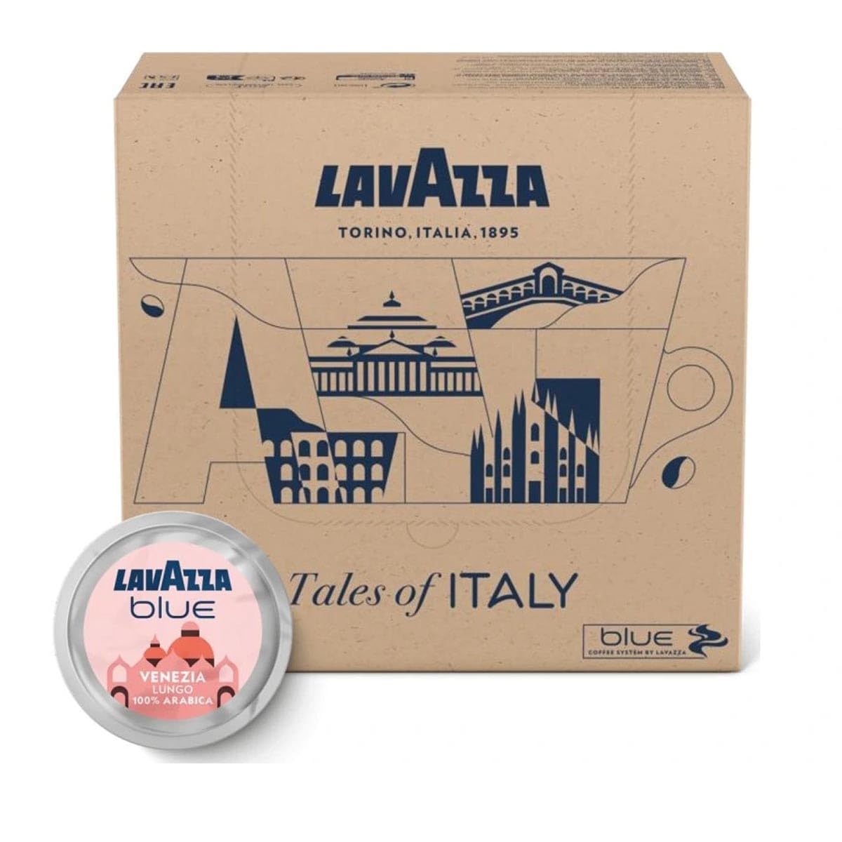 Lavazza Blue Venezia Lungo 100 Stk Kaffeekapseln, 100% Arabica