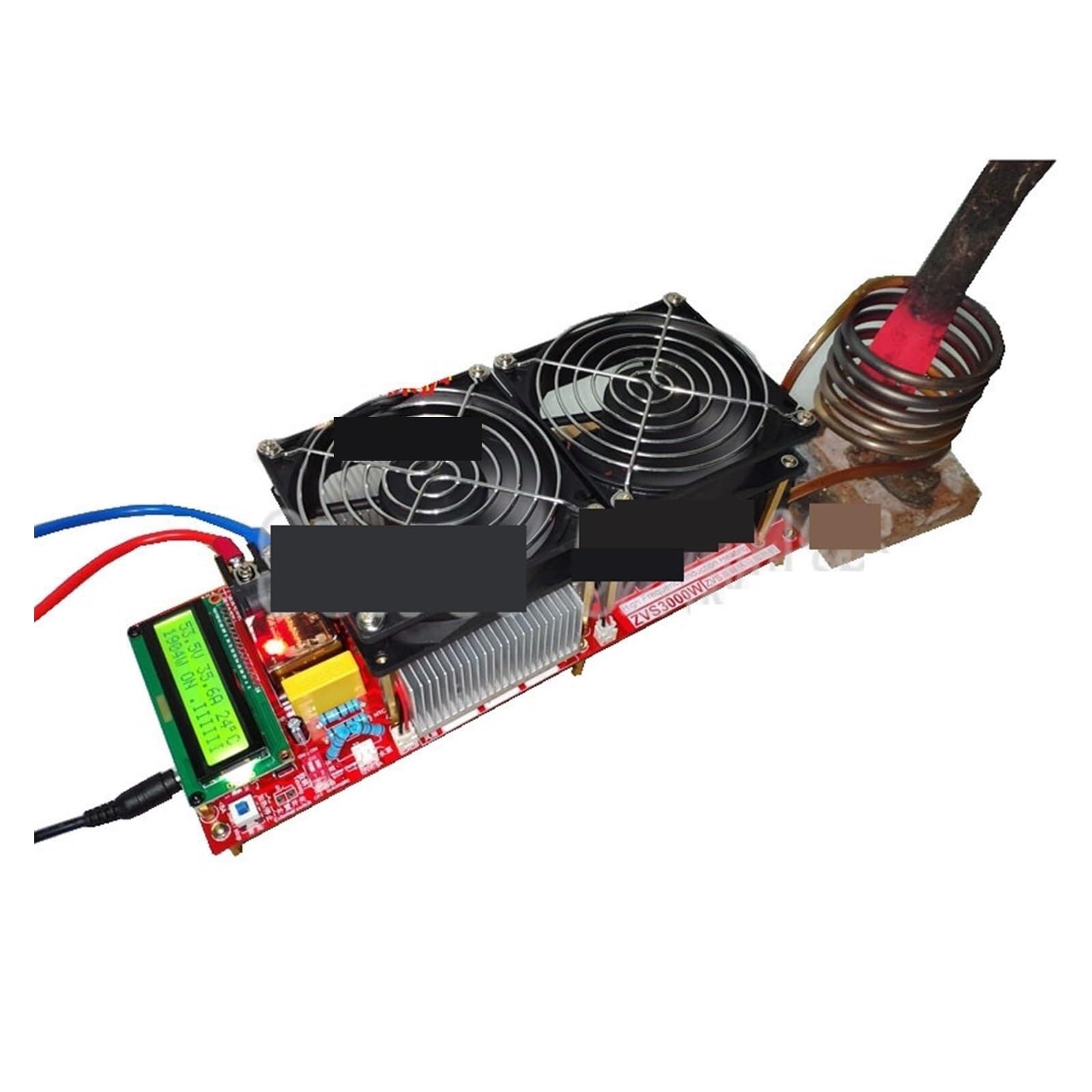 Induction Heater 3000W ZVS High Frequency Module Flyback Driver + Coil + Pump + Power Adapter