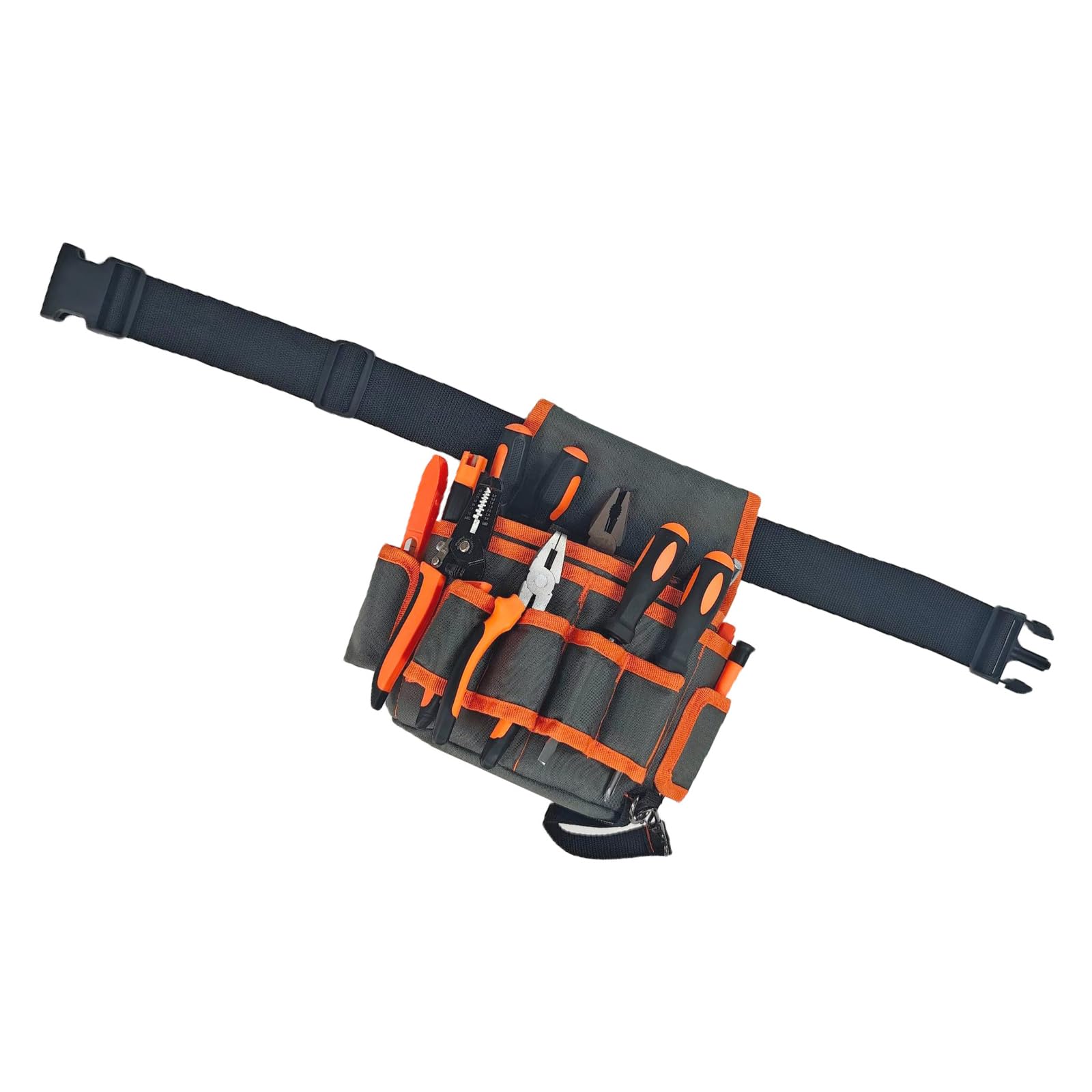 Kaccde Huicheng Multifunctional Storage Bag Oxford Cloth Waist Pack Hardware Pocket Wrench Pliers Electrician Household Belt Durablity Work Belt Organization