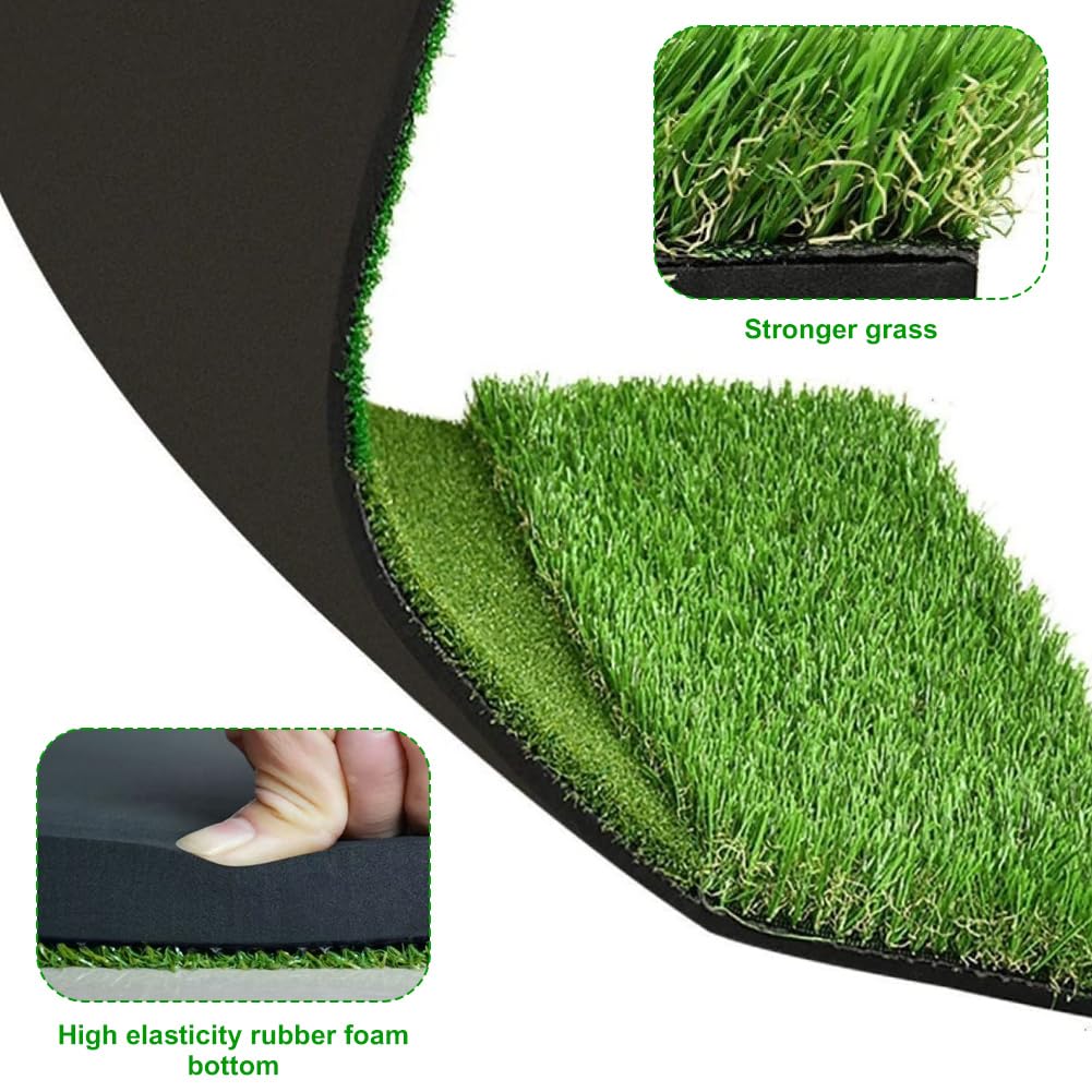 Esterilla de golf 3 en 1, 60 x 30 cm, esterilla de práctica de golf con superficies ásperas y de calle, entrenamiento de entrenamiento