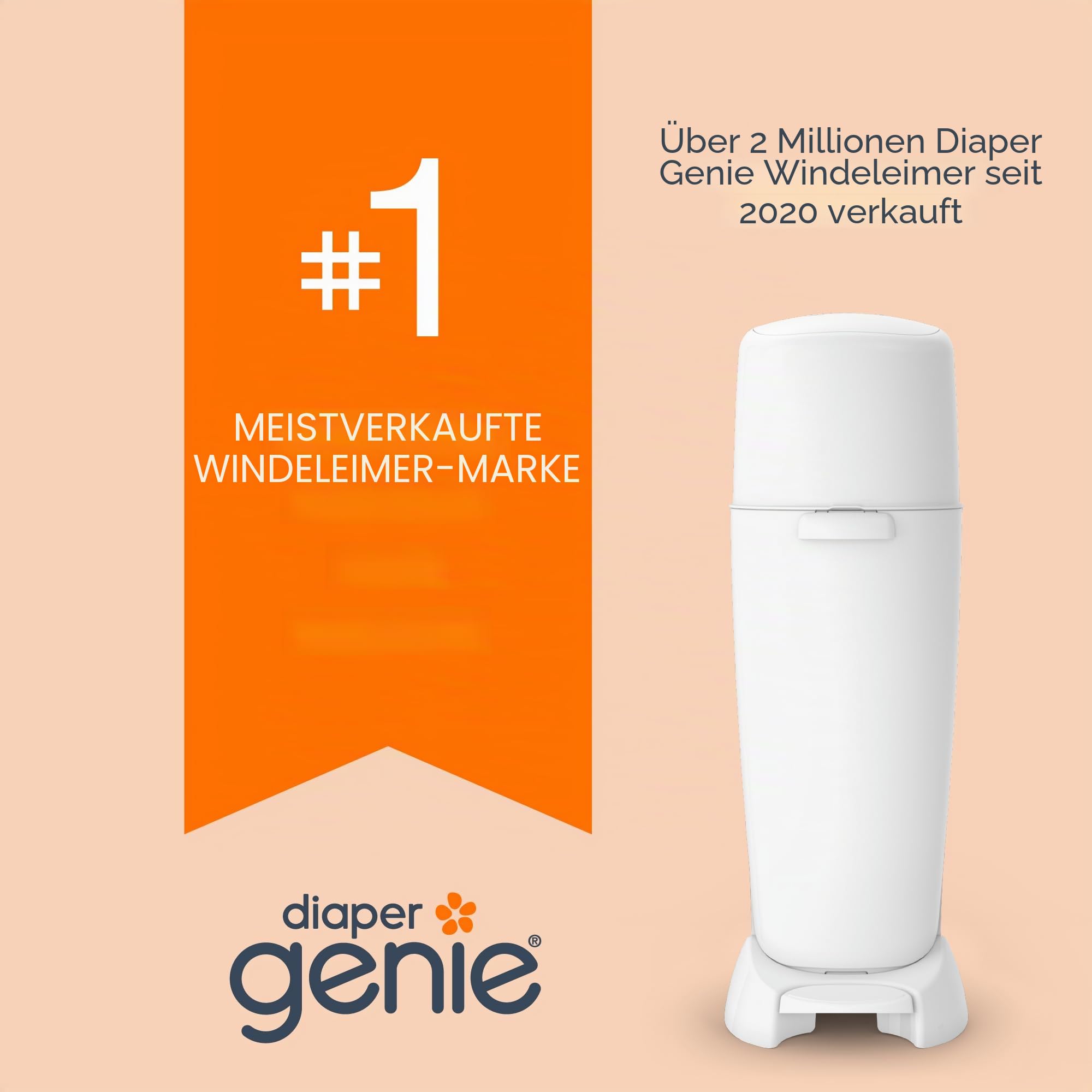 Diaper Genie Playtex Max Fresh Nachfüllbeutel, ideal für Windeleimer, 3 Stück, 810ct
