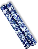 AINITAOCOM Self-Adhesive Vinyl Blue Camouflage Contact Paper Peel and Stick Camouflage Wallpaper for Walls Cabinets Furniture Door Classroom Arts Crafts Removable 17.7x117 Inches
