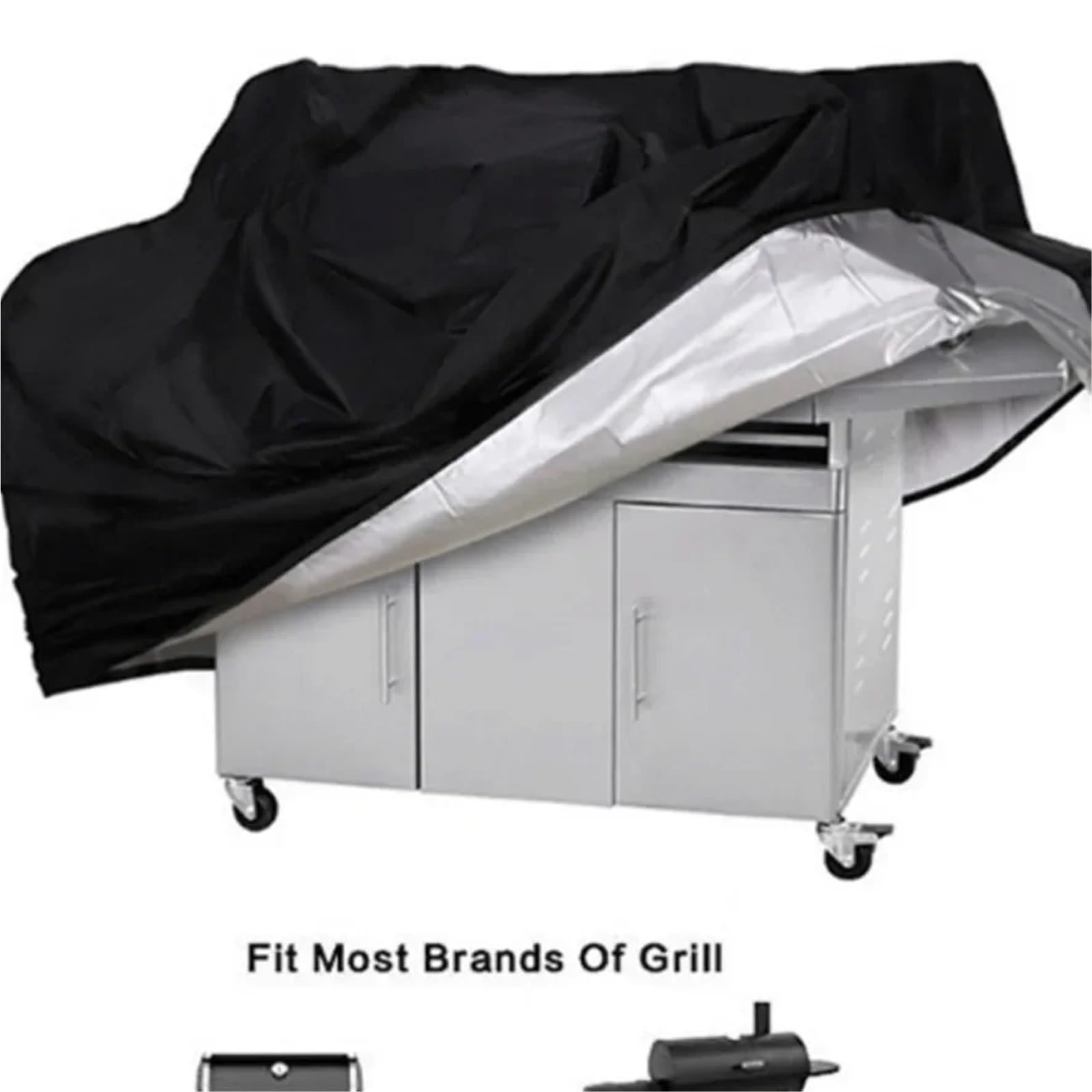 Couvercle De Barbecue Housse de Barbecue d'extérieur en Tissu Oxford, imperméable, résistante aux UV et Carbone renforcé(100x60x150cm)